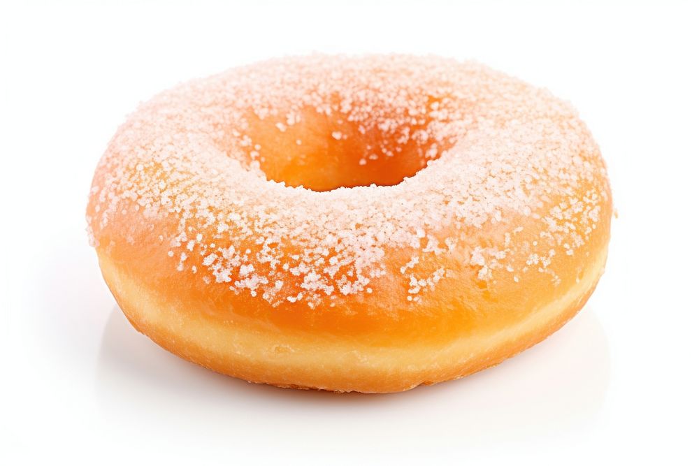 Plain donut bagel food white background. AI generated Image by rawpixel.