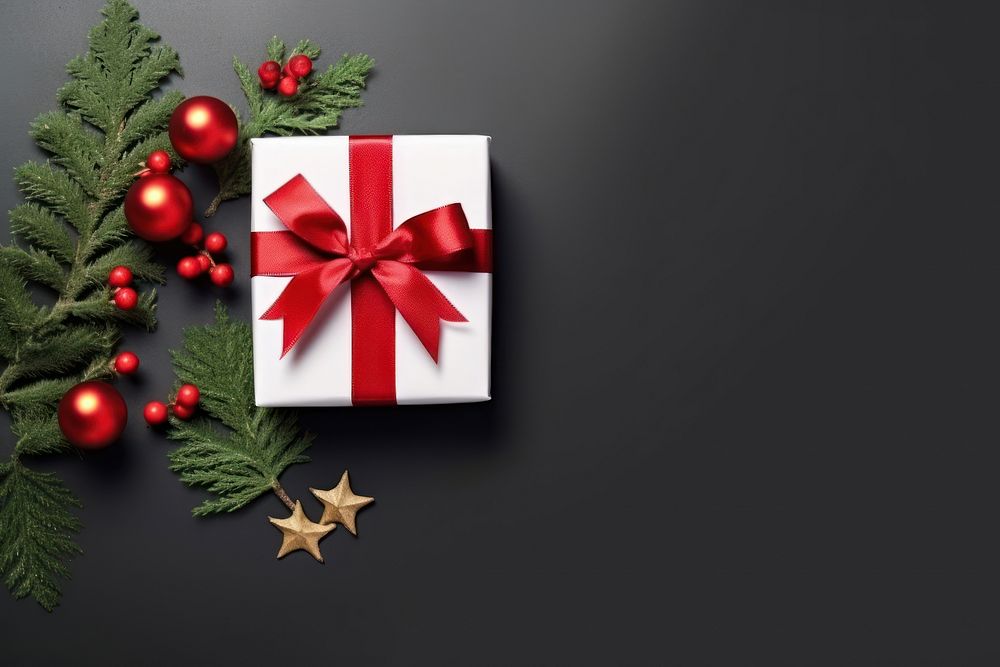 Christmas decoration paper gift. AI generated Image by rawpixel.
