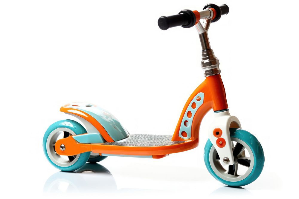 Kid Scooter scooter vehicle white background. AI generated Image by rawpixel.