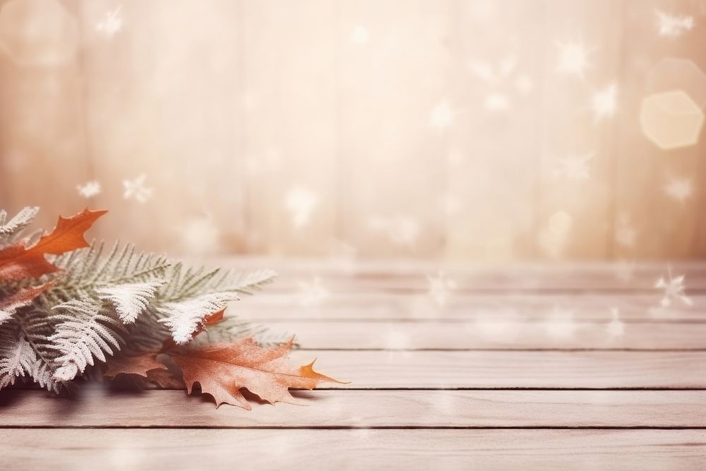 Leaf backgrounds christmas outdoors. AI generated Image by rawpixel.