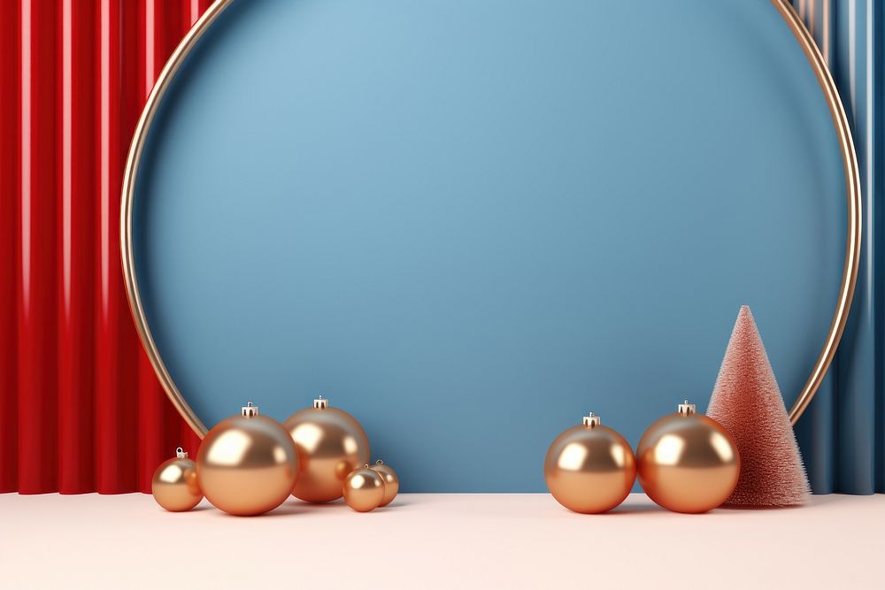 Christmas christmas gold blue. AI generated Image by rawpixel.