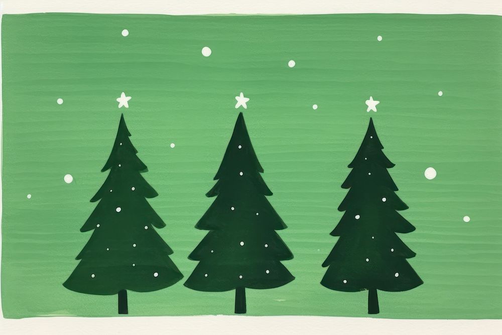 Simple Christmas christmas drawing winter. AI generated Image by rawpixel.