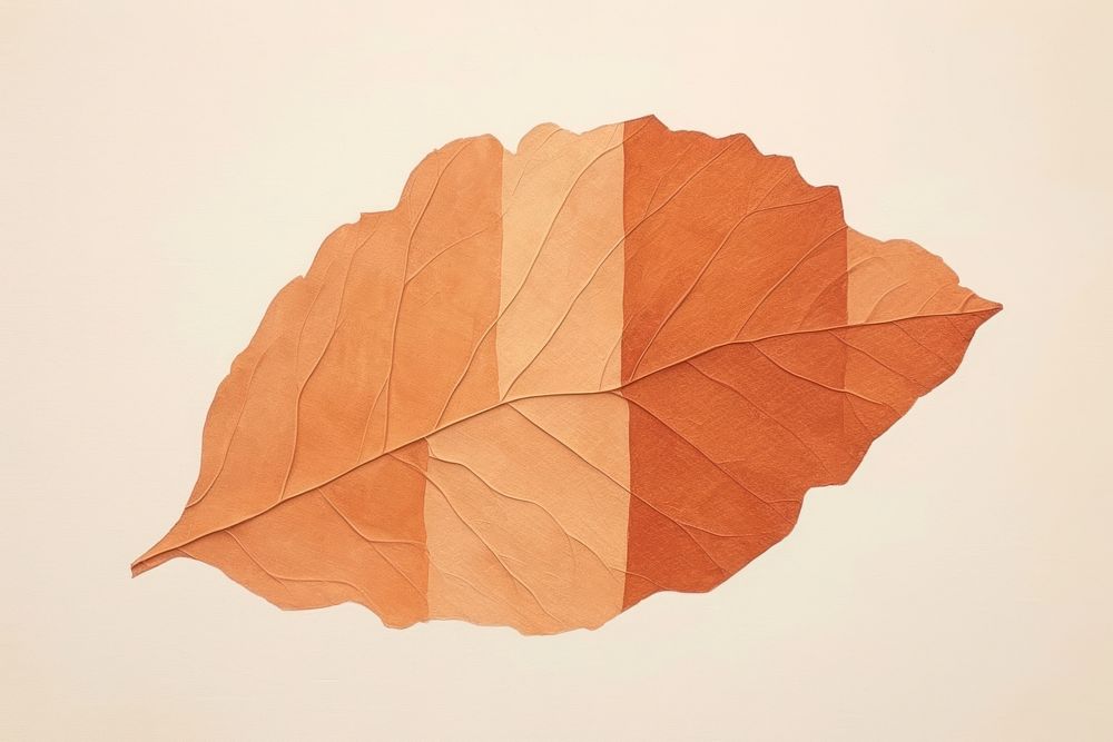 Leaf chestnut plant tree art. AI generated Image by rawpixel.