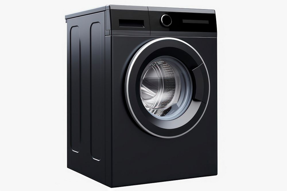 Washing black machine appliance washing dryer. AI generated Image by rawpixel.