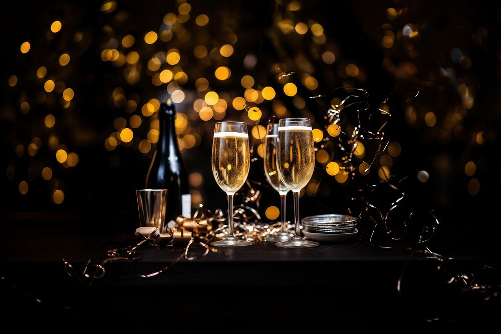 Two women toasting champagne glasses drink wine refreshment. AI generated Image by rawpixel.