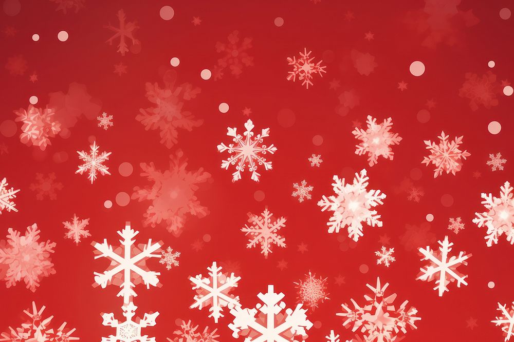 Snowflake backgrounds pattern red. AI generated Image by rawpixel.