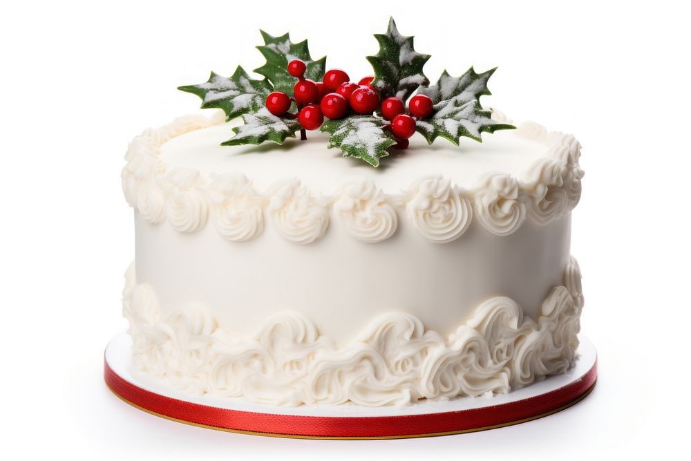 Vintage Christmas cake christmas dessert icing. AI generated Image by rawpixel.