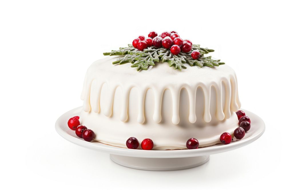 Vintage Christmas cake christmas dessert icing. AI generated Image by rawpixel.