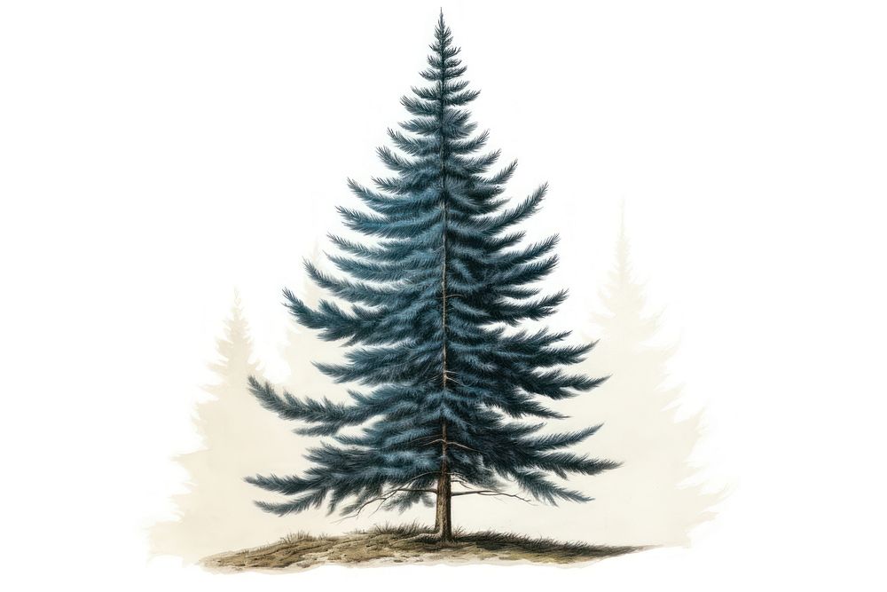 Blue spruce plant tree pine. AI generated Image by rawpixel.