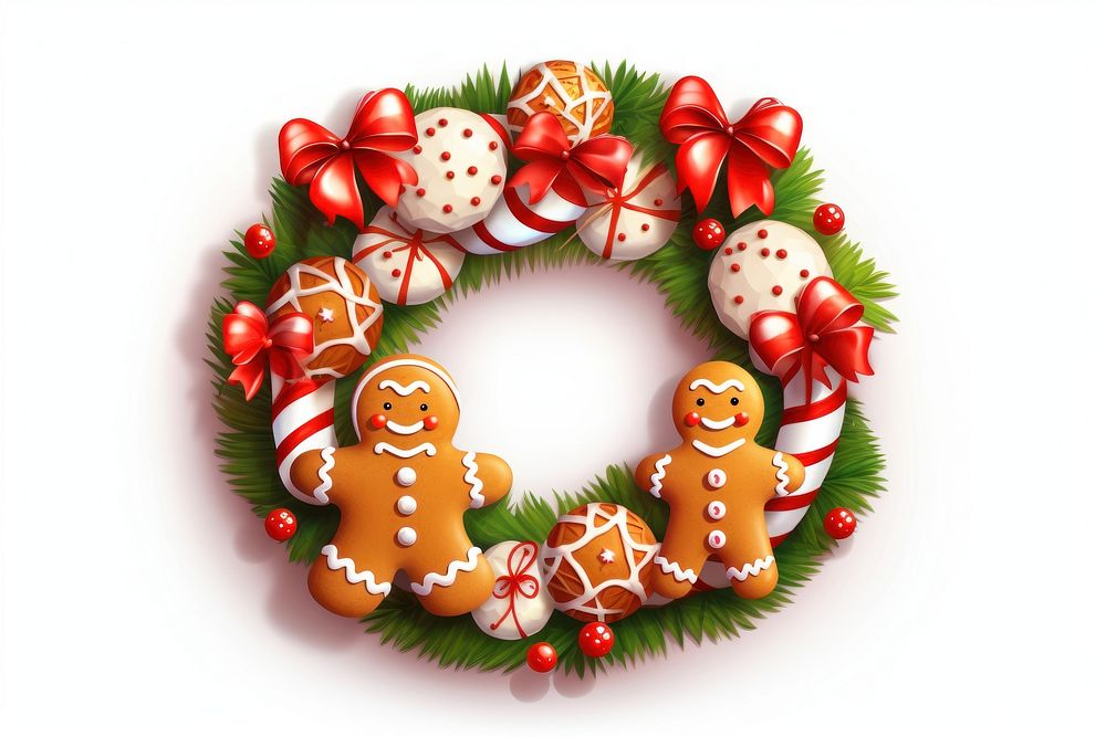 Wreath decoration christmas dessert. AI generated Image by rawpixel.