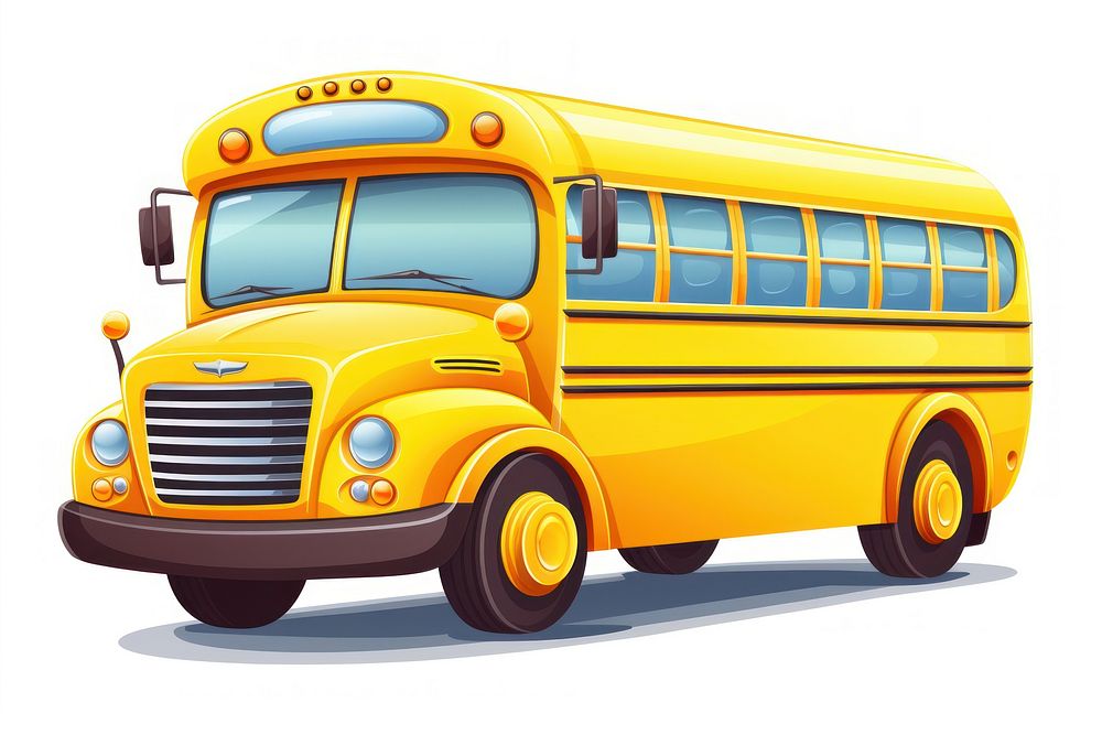 School bus vehicle yellow car. AI generated Image by rawpixel.