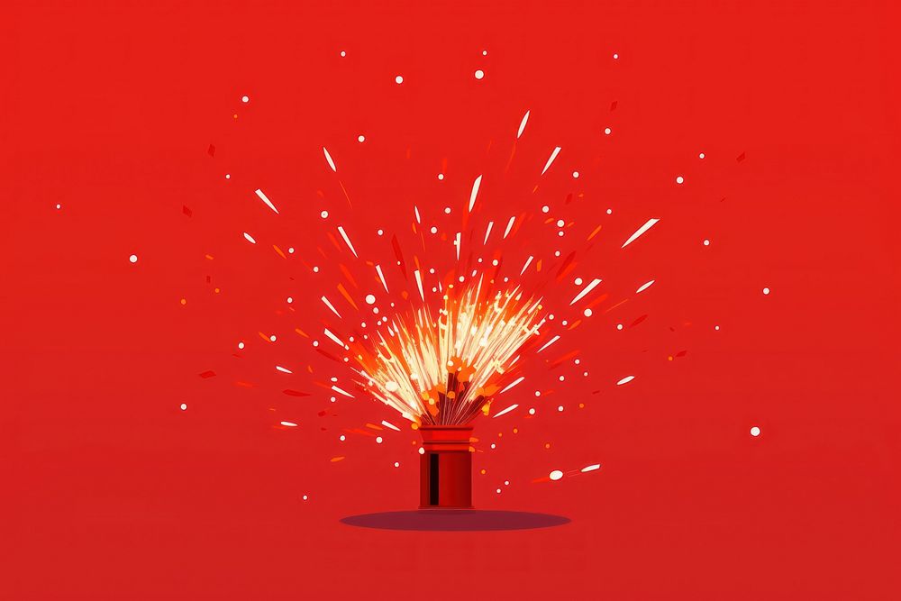 Firecrackers fireworks illuminated celebration. AI generated Image by rawpixel.