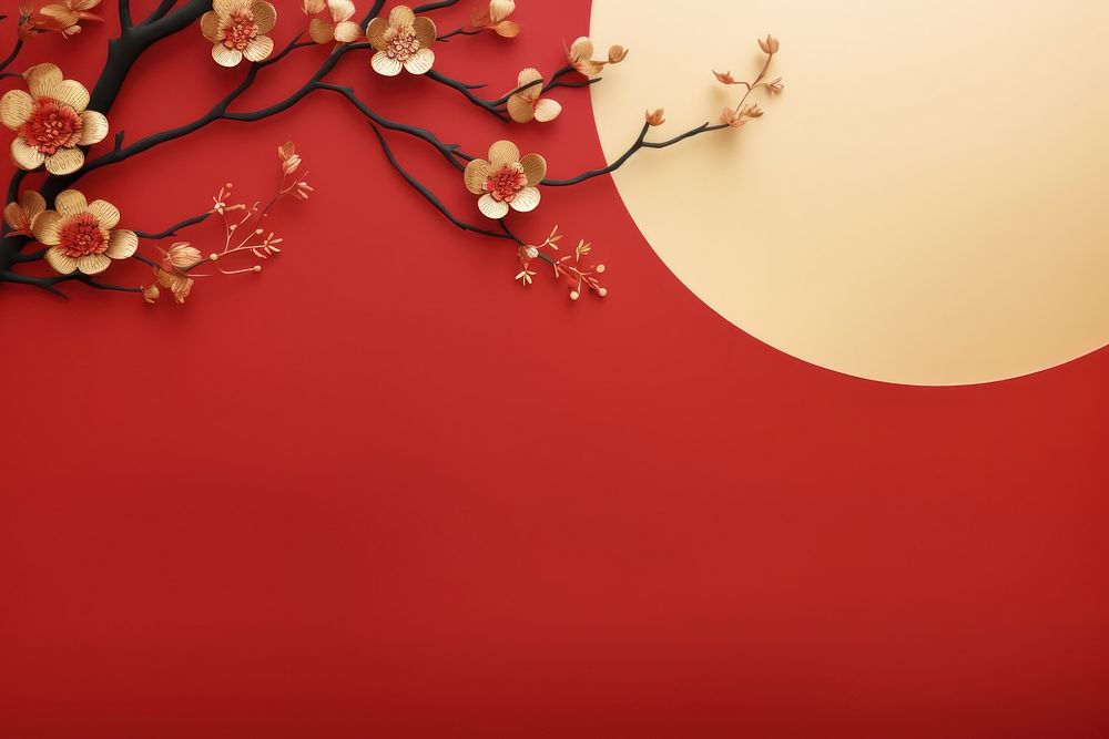 Chinese new year flower plant petal. AI generated Image by rawpixel.