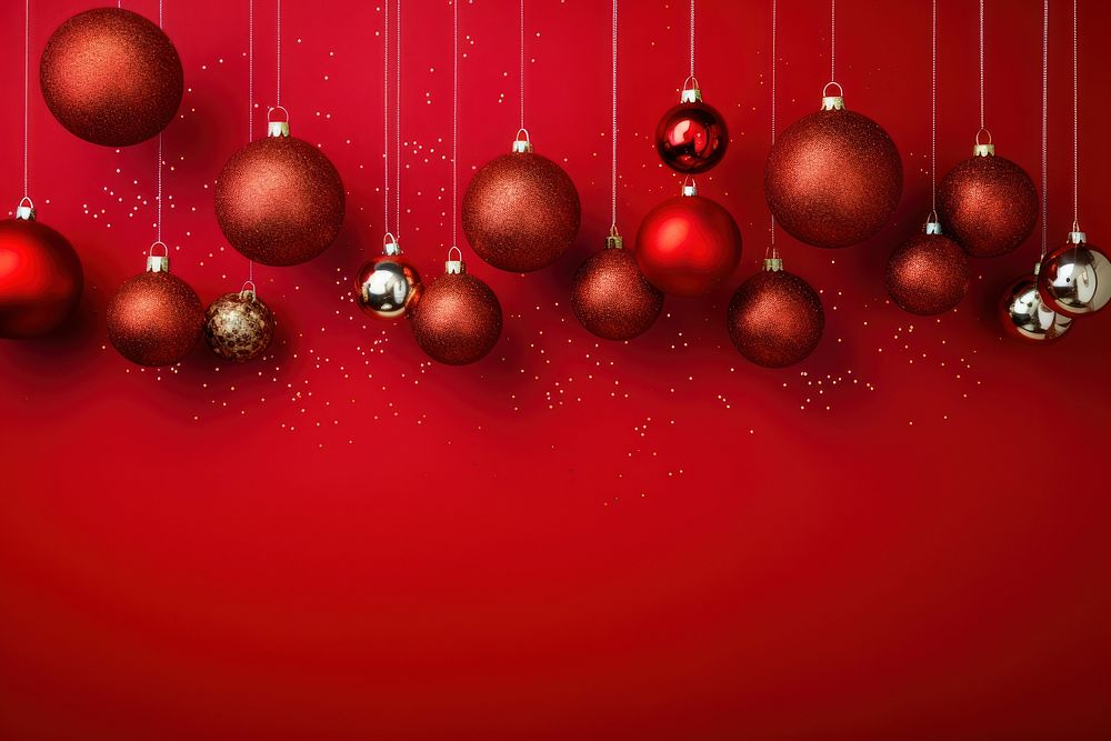 Christmas backgrounds sphere plant. AI generated Image by rawpixel.