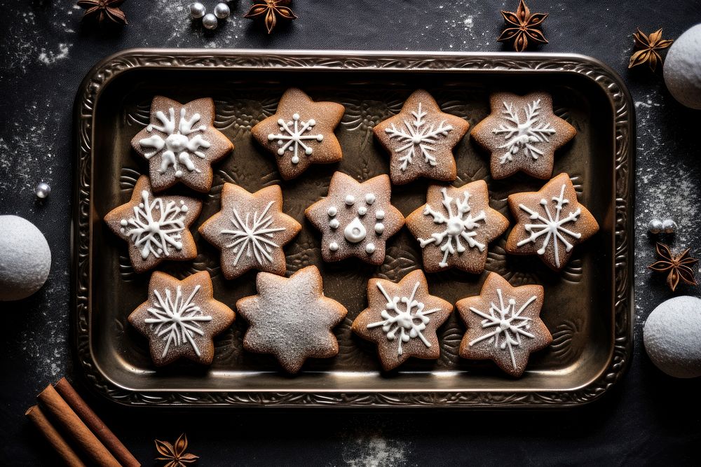 Baking cookie gingerbread christmas. AI generated Image by rawpixel.