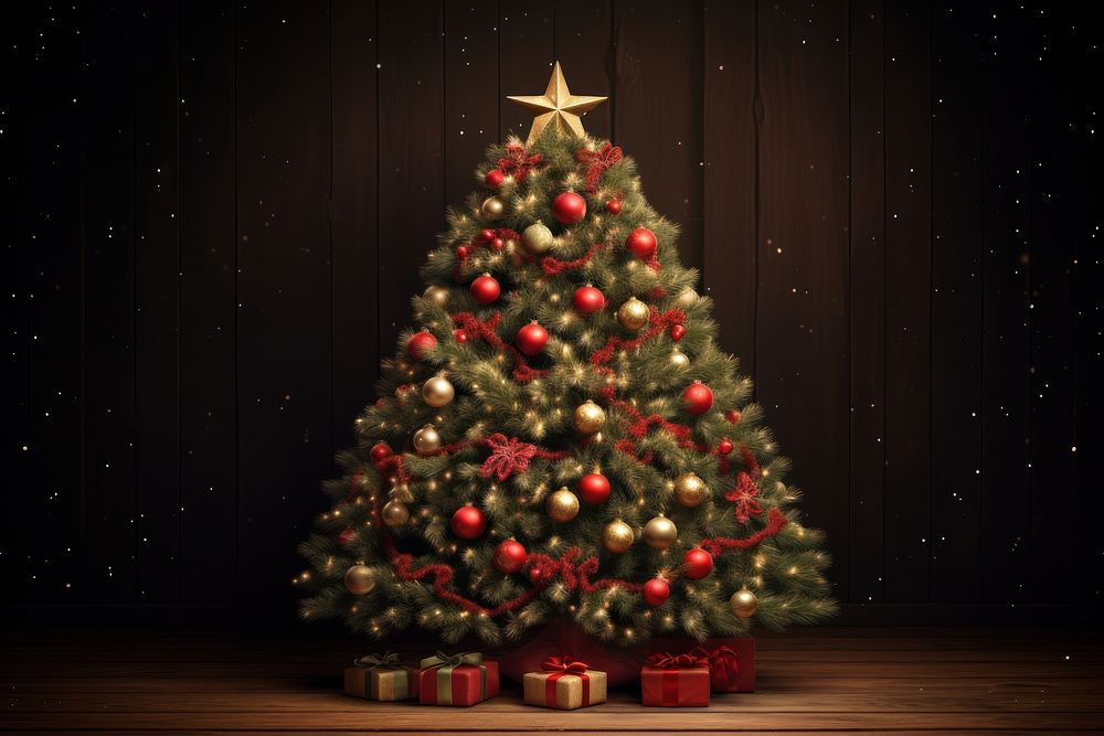 Christmas tree decoration ornament. AI generated Image by rawpixel.