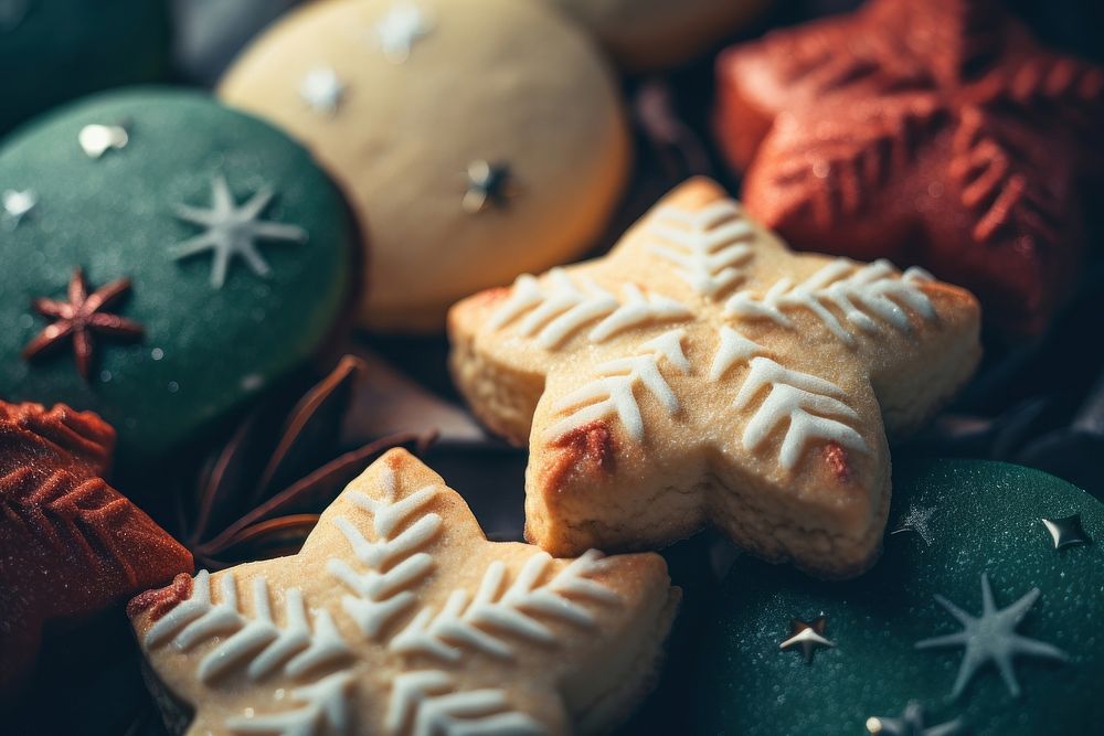 Soft cookies gingerbread christmas biscuit. AI generated Image by rawpixel.