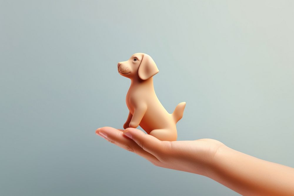 Dog hand dog cartoon. AI generated Image by rawpixel.