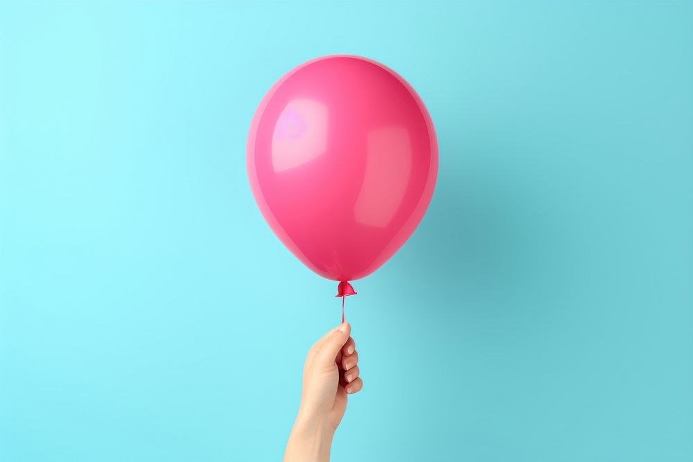 Balloon holding hand anniversary. AI generated Image by rawpixel.