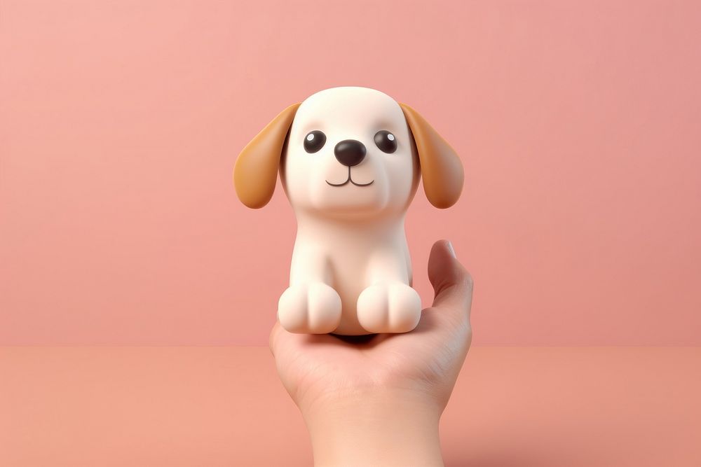 Dog figurine cartoon cute. AI generated Image by rawpixel.