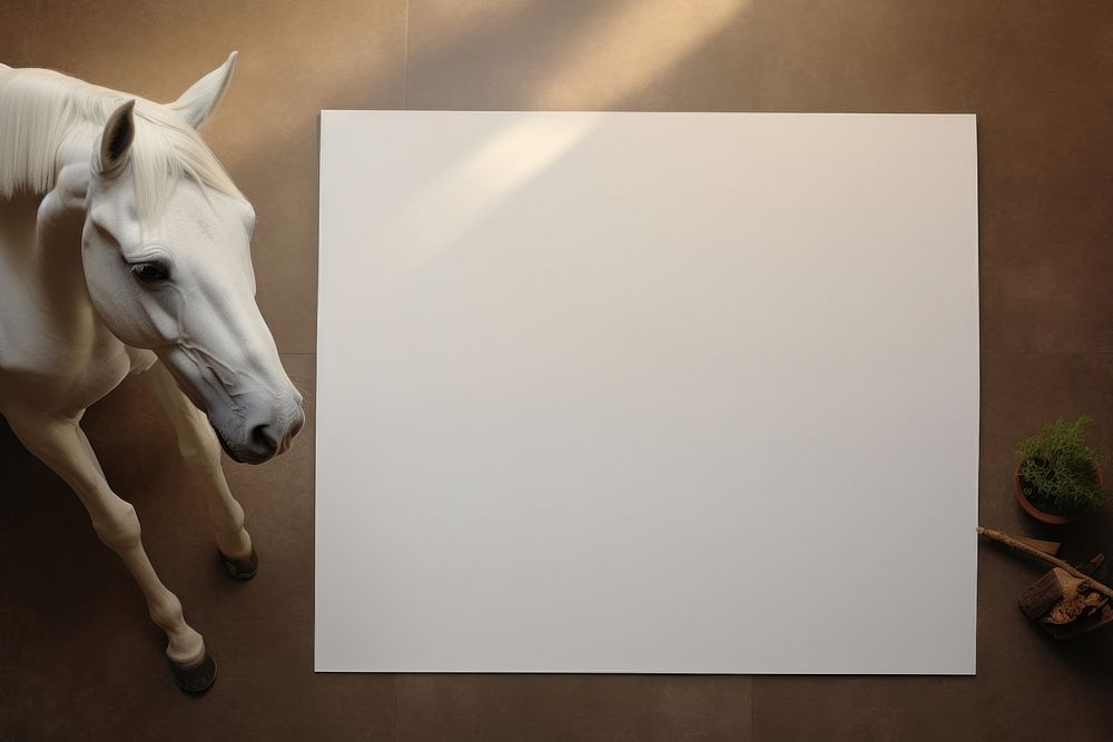 Horse animal mammal canvas. AI generated Image by rawpixel.