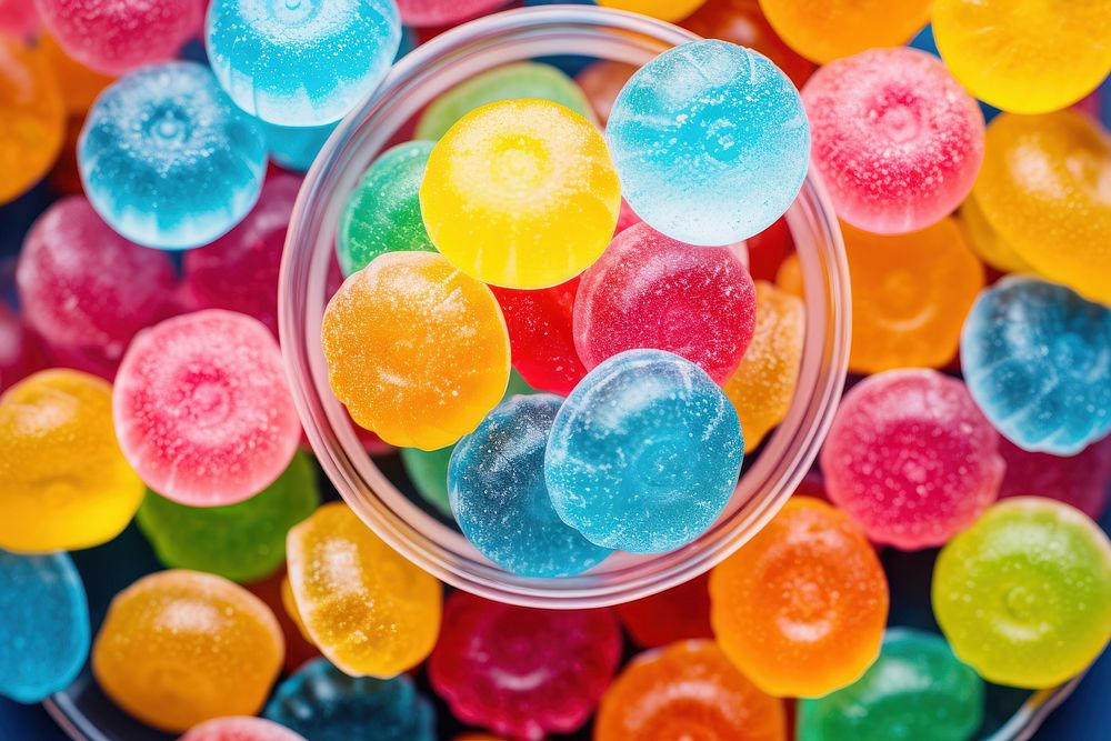Jelly candy confectionery food backgrounds. AI generated Image by rawpixel.