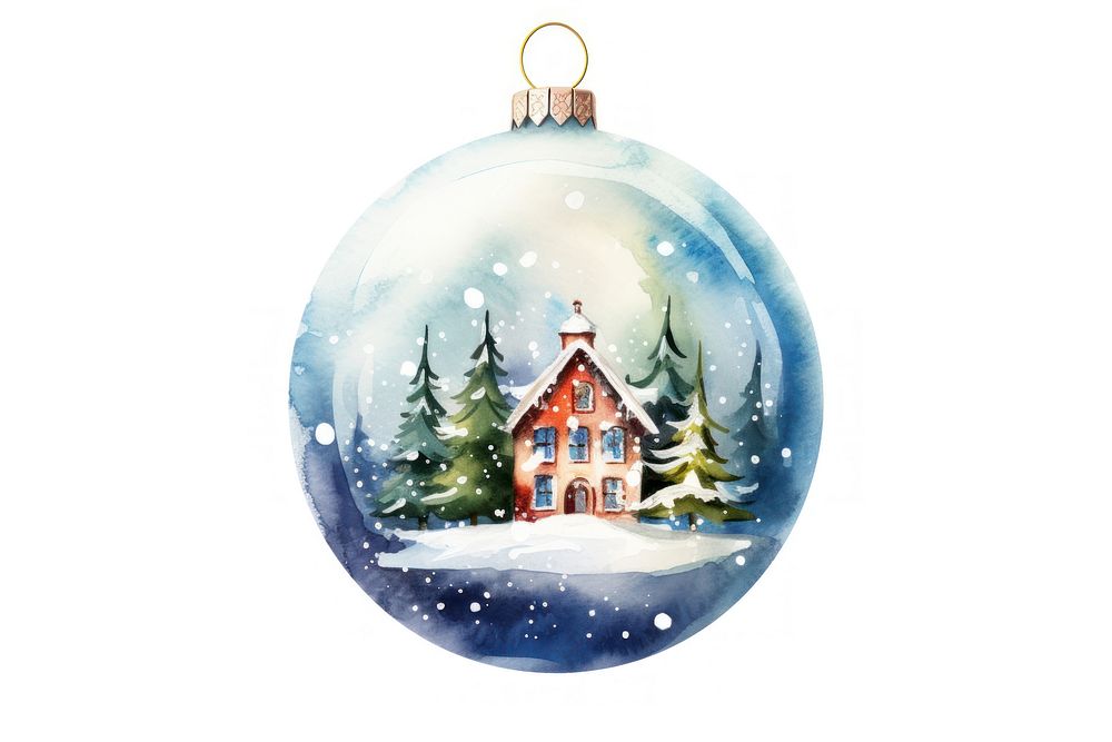 Christmas ornament house tree representation. AI generated Image by rawpixel.