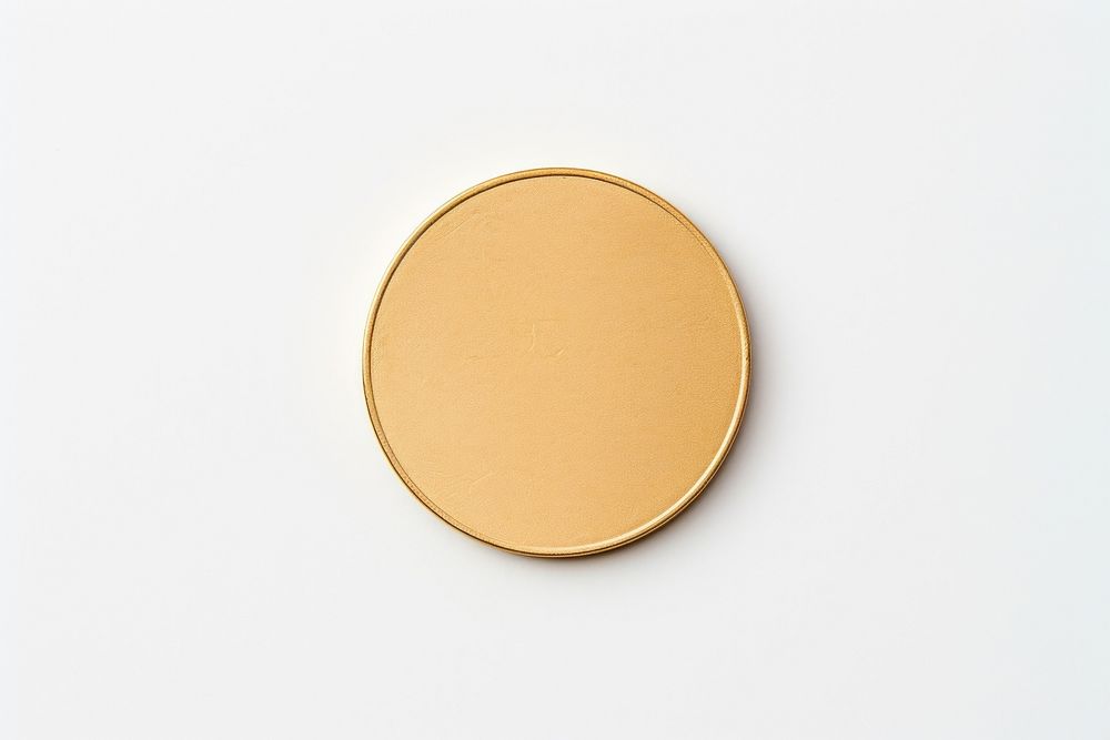 A gold coin money white background simplicity. AI generated Image by rawpixel.