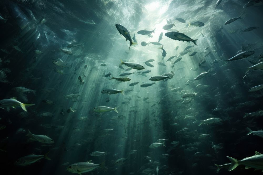 Fish underwater outdoors nature. AI generated Image by rawpixel.