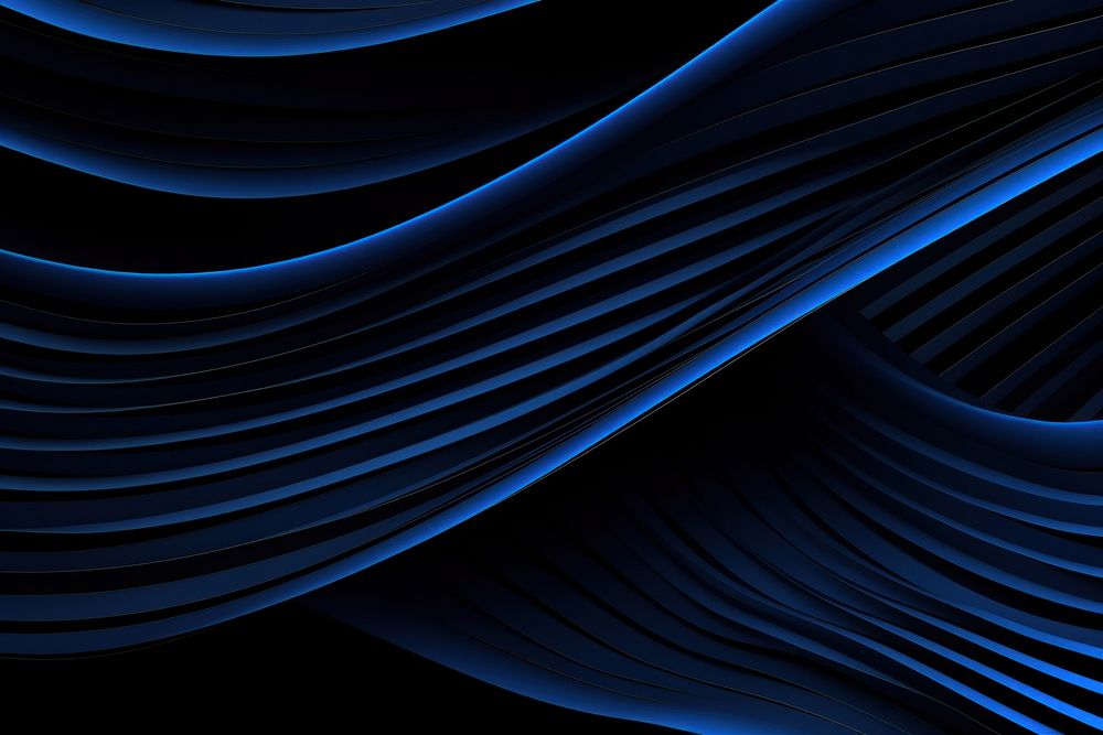 Blue linear pattern abstract black. AI generated Image by rawpixel.