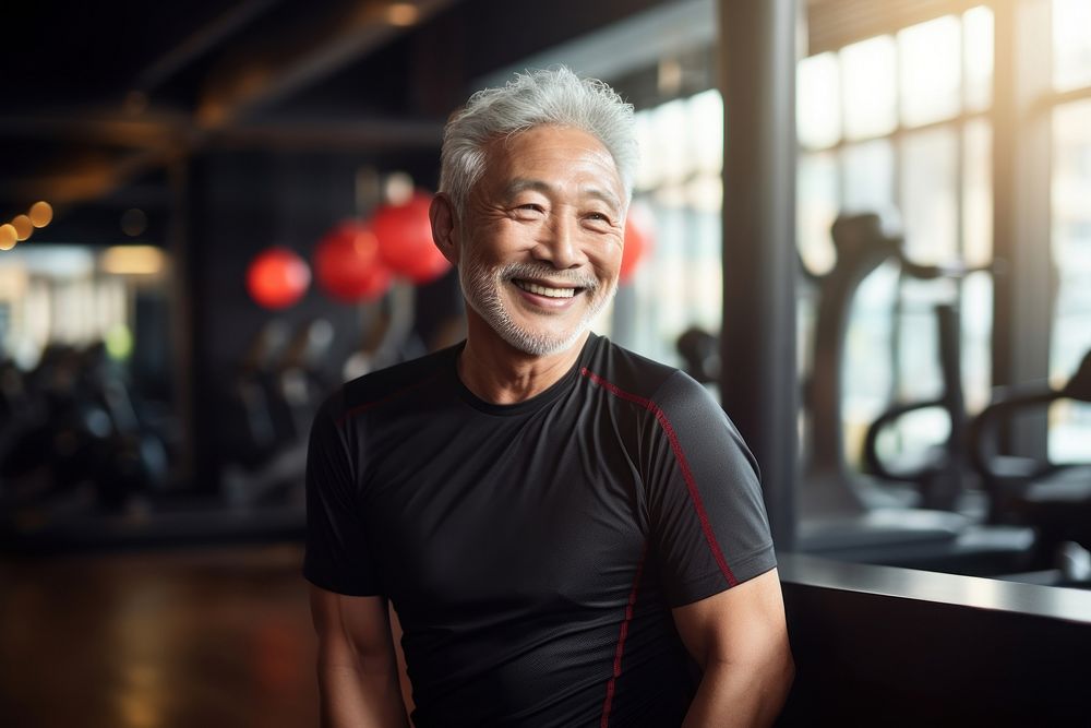 Exercise smiling smile adult. AI generated Image by rawpixel.