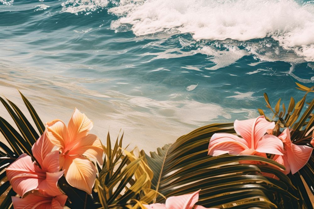Beach outdoors tropical nature. AI generated Image by rawpixel.