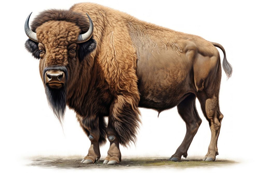 Buffalo livestock wildlife cattle. AI generated Image by rawpixel.