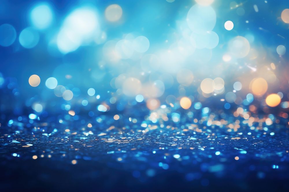 Blue background glitter backgrounds light. AI generated Image by rawpixel.