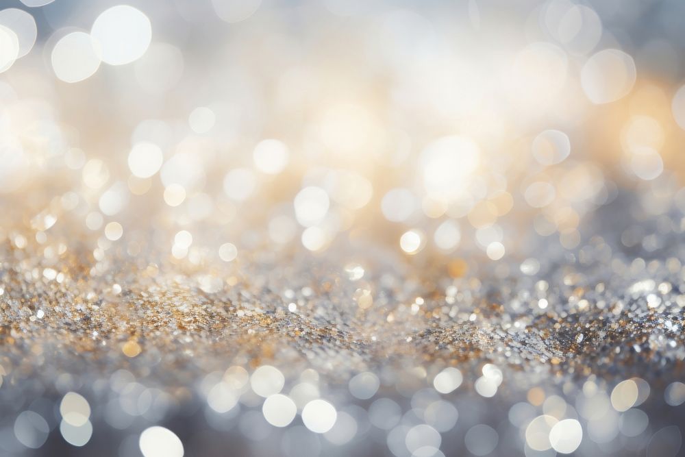 Silver background glitter backgrounds illuminated. AI generated Image by rawpixel.