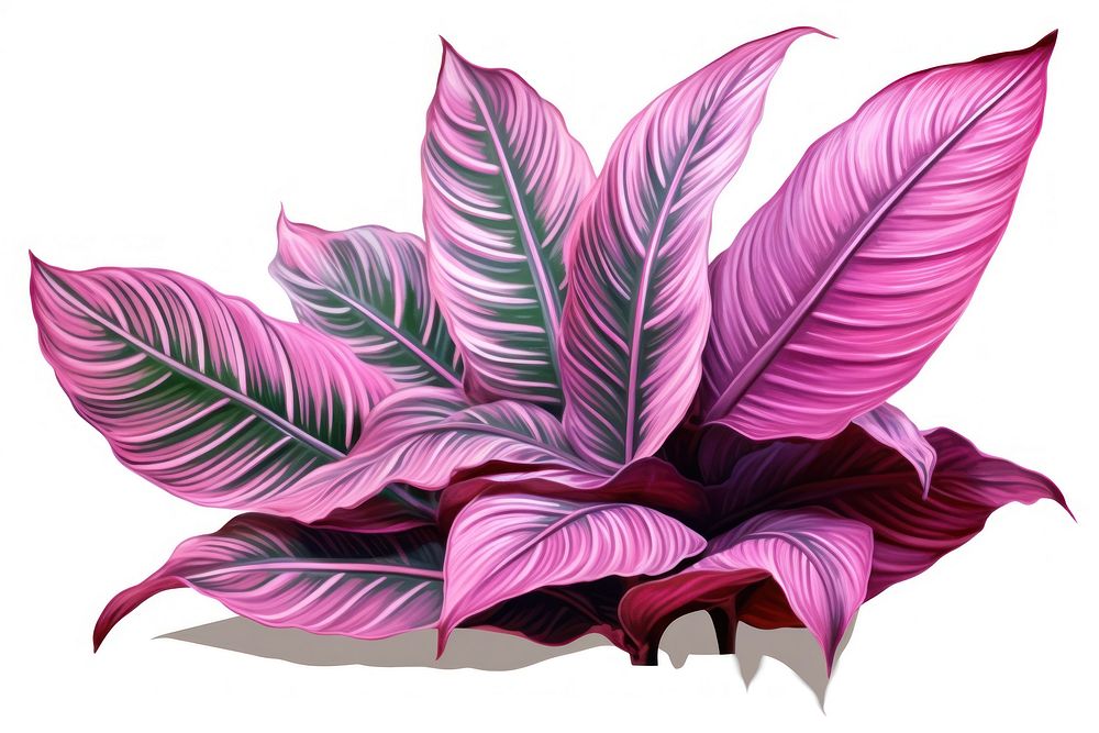 Calathea Tropical leaves purple plant petal. AI generated Image by rawpixel.