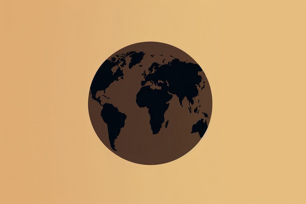 World planet shape globe. AI generated Image by rawpixel.