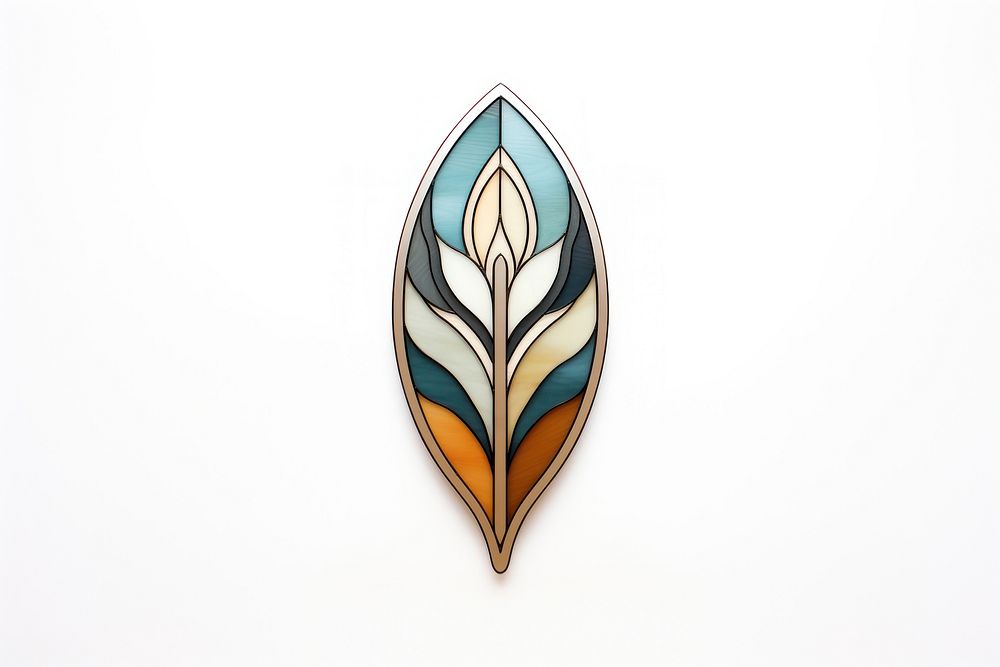 Glass wildflower art shape leaf. AI generated Image by rawpixel.
