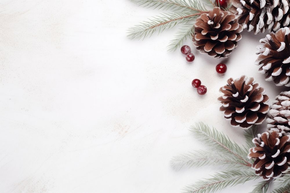 Christmas branch plant white. AI generated Image by rawpixel.