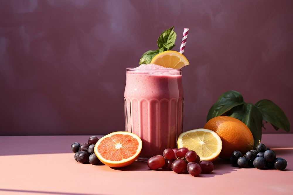 Fruits smoothie grapefruit milkshake juice. AI generated Image by rawpixel.