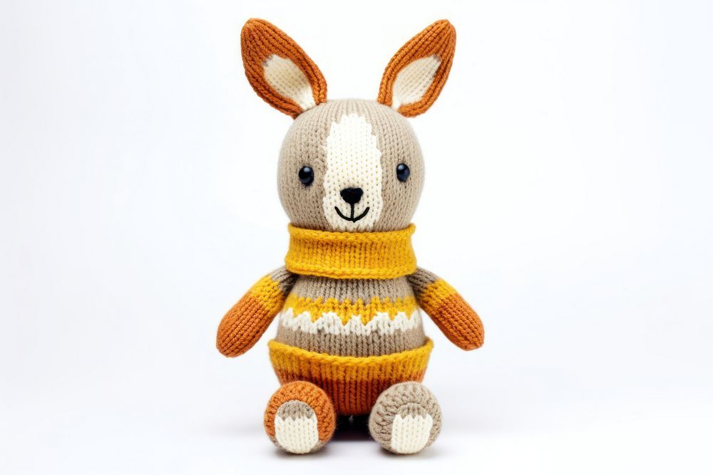 Rabbit toy plush cute. AI generated Image by rawpixel.