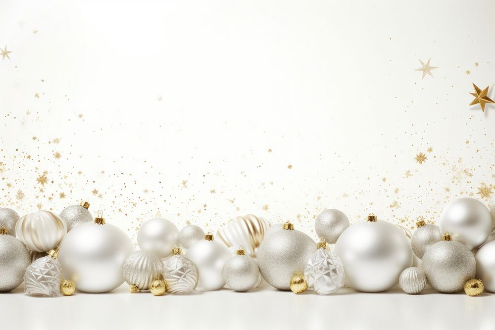 White golden background christmas backgrounds decoration. AI generated Image by rawpixel.