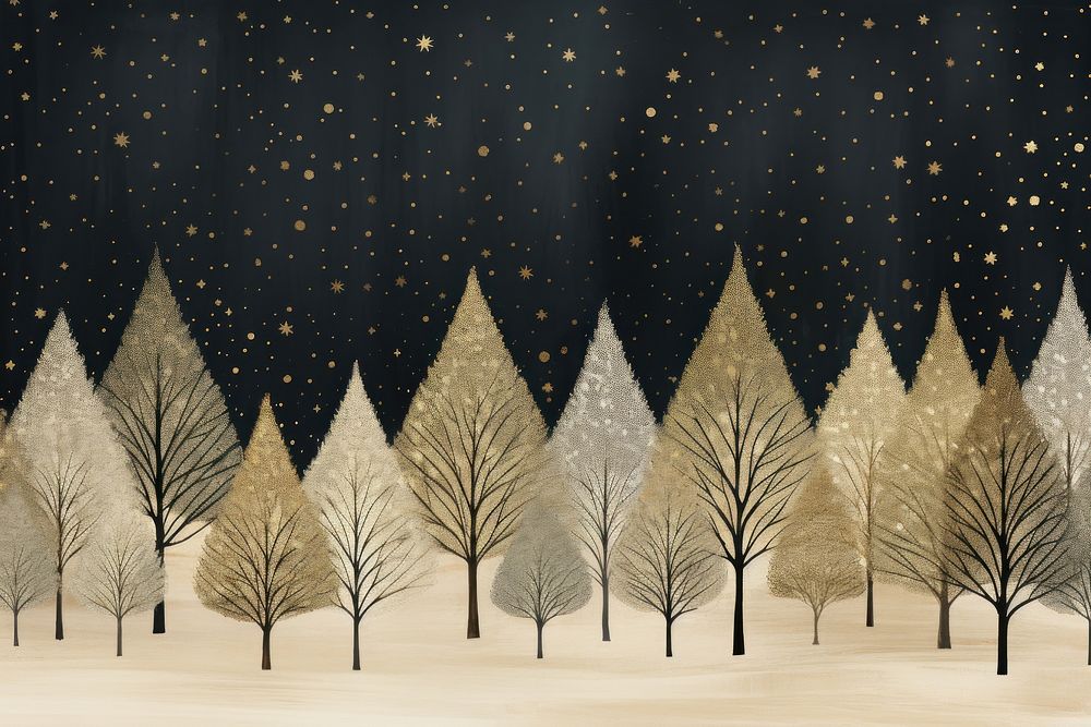 Christmas background backgrounds outdoors painting. AI generated Image by rawpixel.