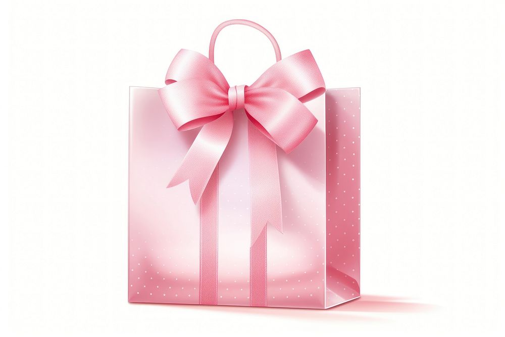 Gift bag white background celebration. AI generated Image by rawpixel.