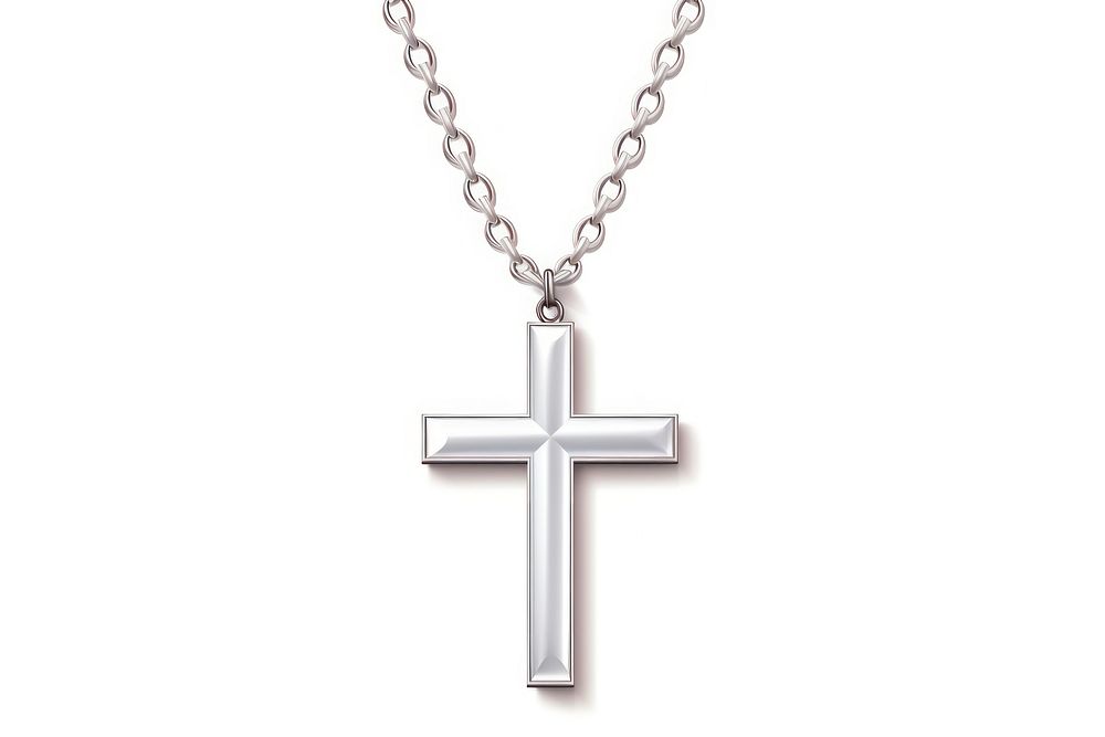 Cross necklace pendant jewelry. AI generated Image by rawpixel.