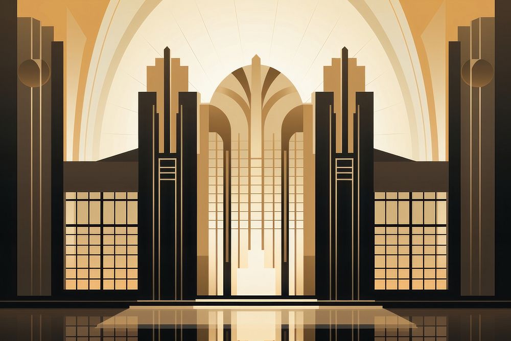 Building architecture pattern art. AI generated Image by rawpixel.