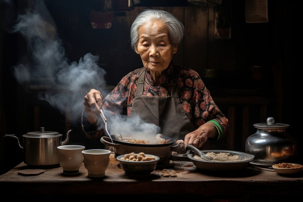 Cooking adult woman food. AI generated Image by rawpixel.