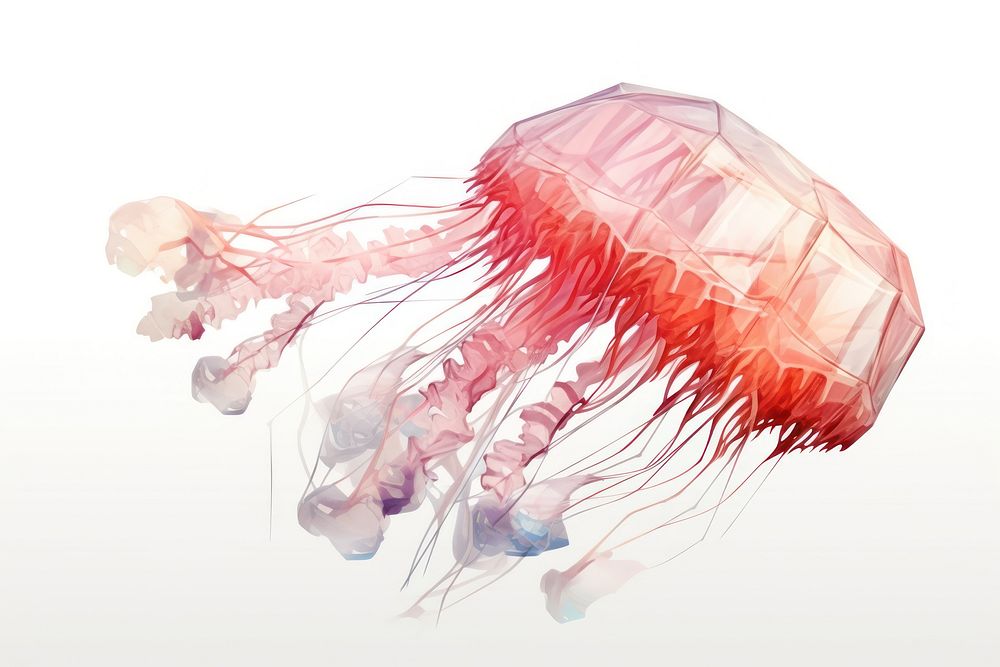 Jellyfish animal invertebrate transparent. AI generated Image by rawpixel.