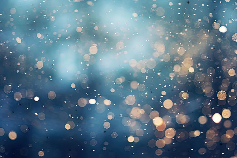 Bokeh light backgrounds outdoors snowing. AI generated Image by rawpixel.