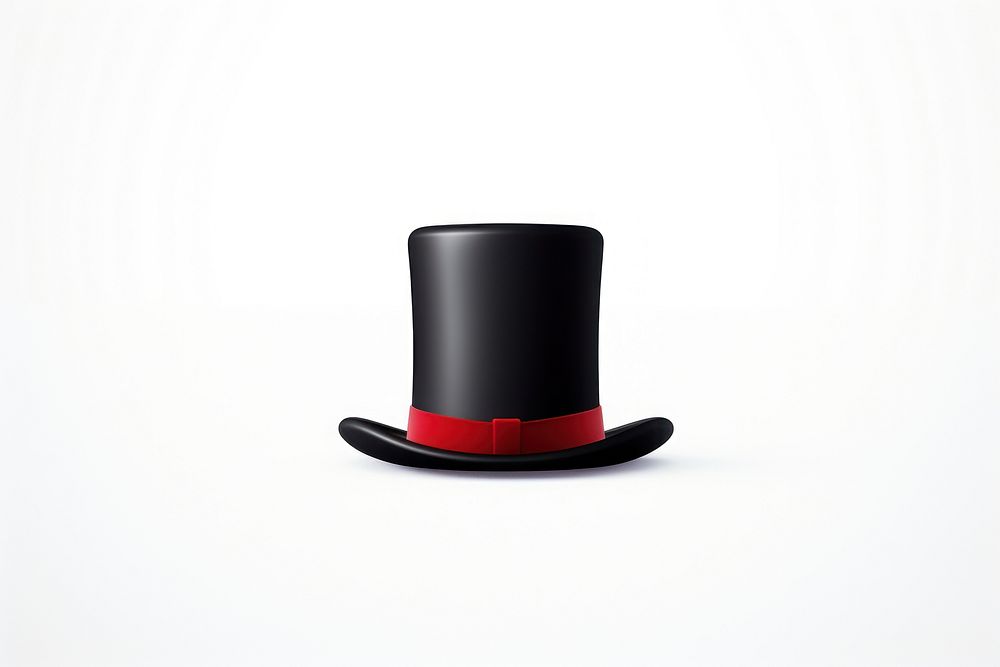 Top hat white background celebration headwear. AI generated Image by rawpixel.